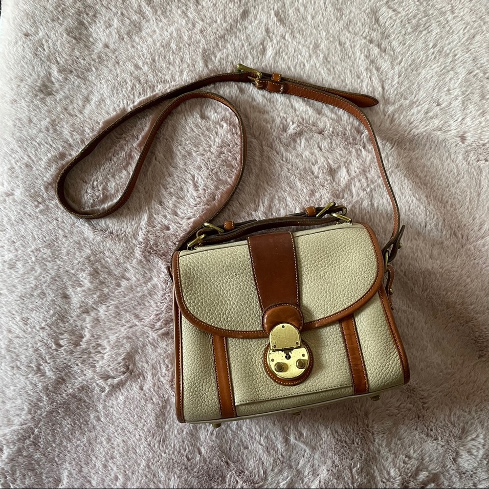 SOLD Vintage Dooney & Bourke Medium Lockhart Flap Bag